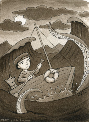 lechner_sepia3 Trouble at Sea, by John Lechner